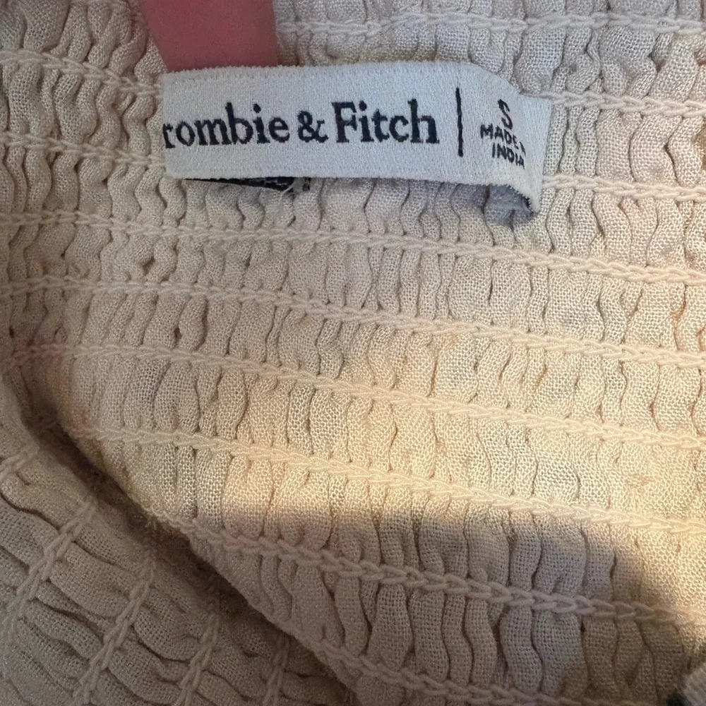 Y2K🌼Abercrombie & Fitch Floral Crop Top - floral Cream and Green - Picture 3 of 5